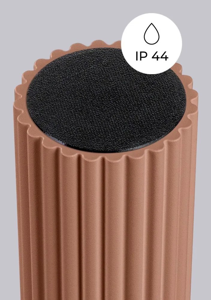 Világosbarna mennyezeti lámpa üveg búrával ø 12 cm Orbital – Sollux