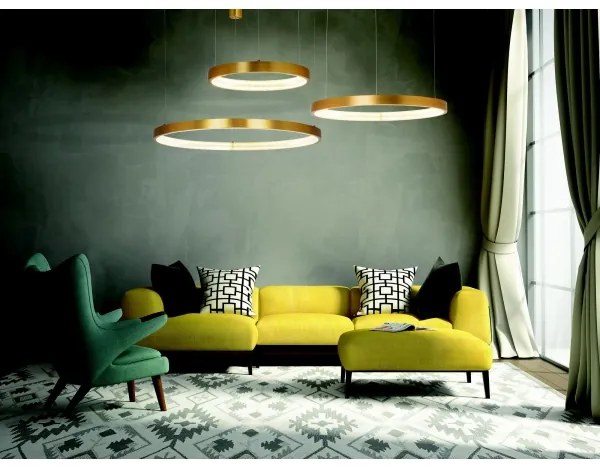 Zambelis 2007 - LED Dimmelhető csillár zsinóron LED/50W/230V arany