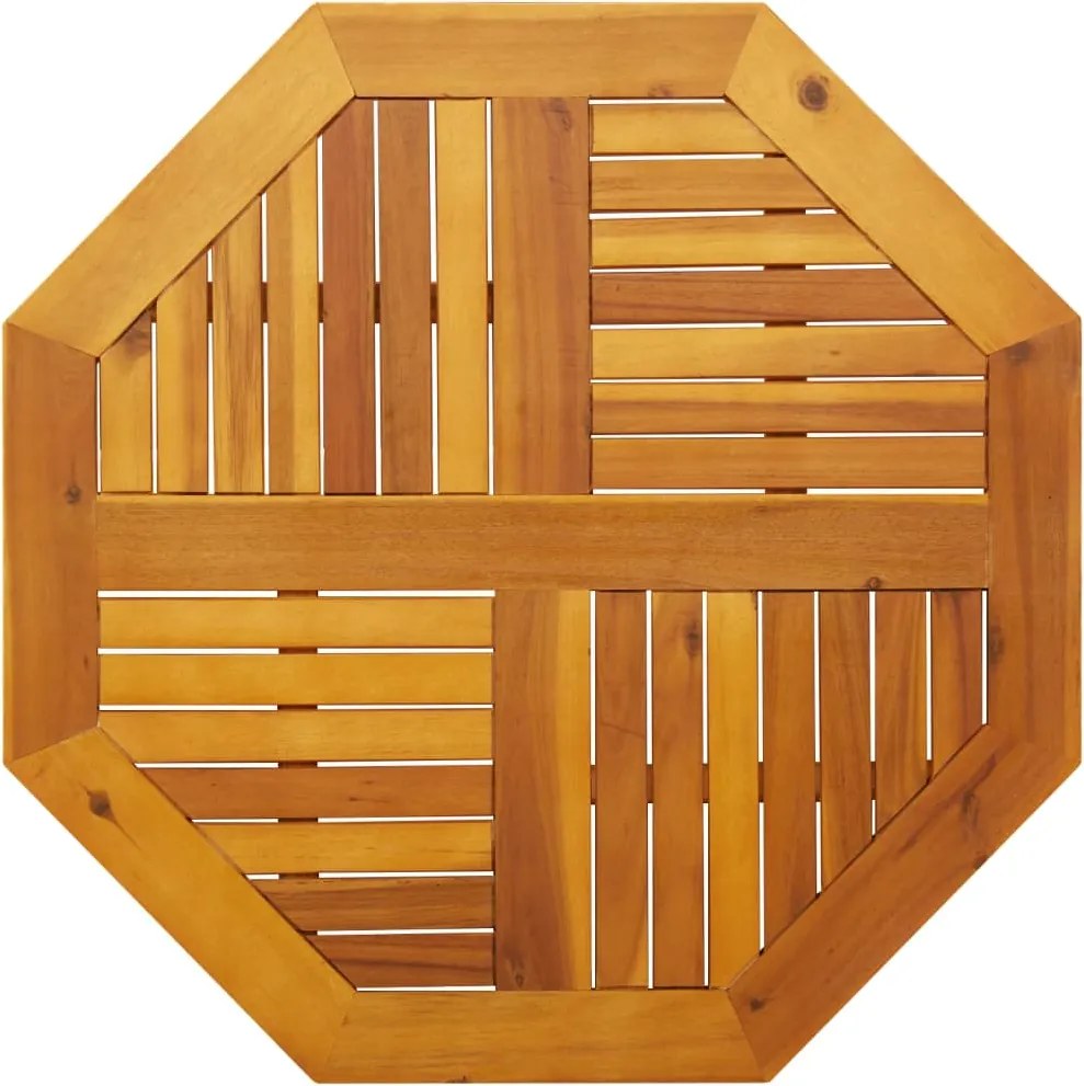 vidaXL tömör akácfa nyolcszögletű asztallap 80 x 80 x 2 cm