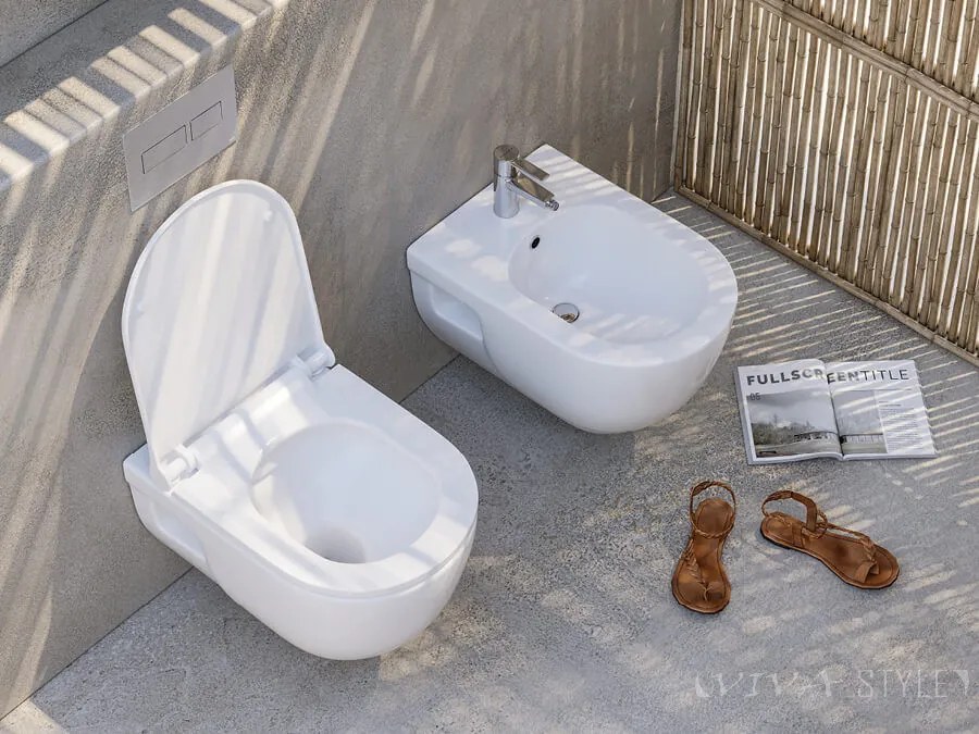 Sanovit BRILLA - fali WC - rimless - perem nélküli