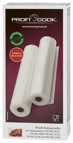 ProfiCook VK 1015 vákuózó henger 28 cm x 6 m, 2 db