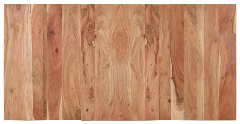 Fekete tömör akácfa étkezőasztal 140 x 70 x 76 cm