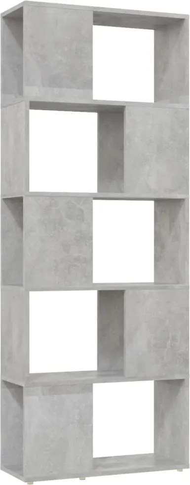 vidaXL betonszürke térelválasztó könyvszekrény 60 x 24 x 155 cm