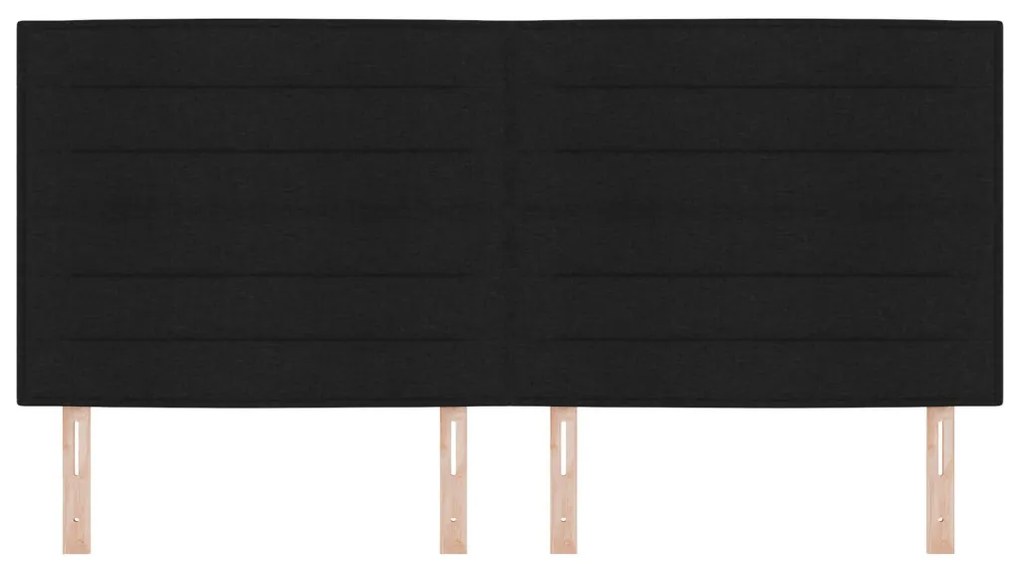 Fejtámla fejtámlával Fekete 200 cm Műbőr