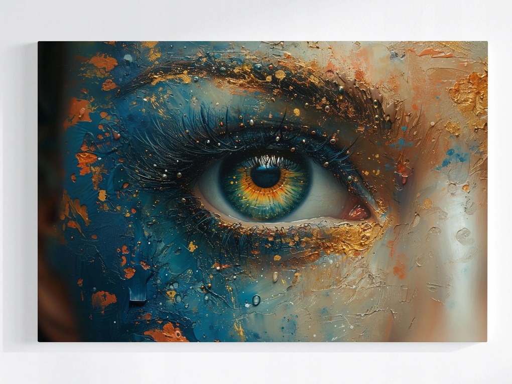 Poszter Színes Szem Pasztell Olajfestmény 120x80