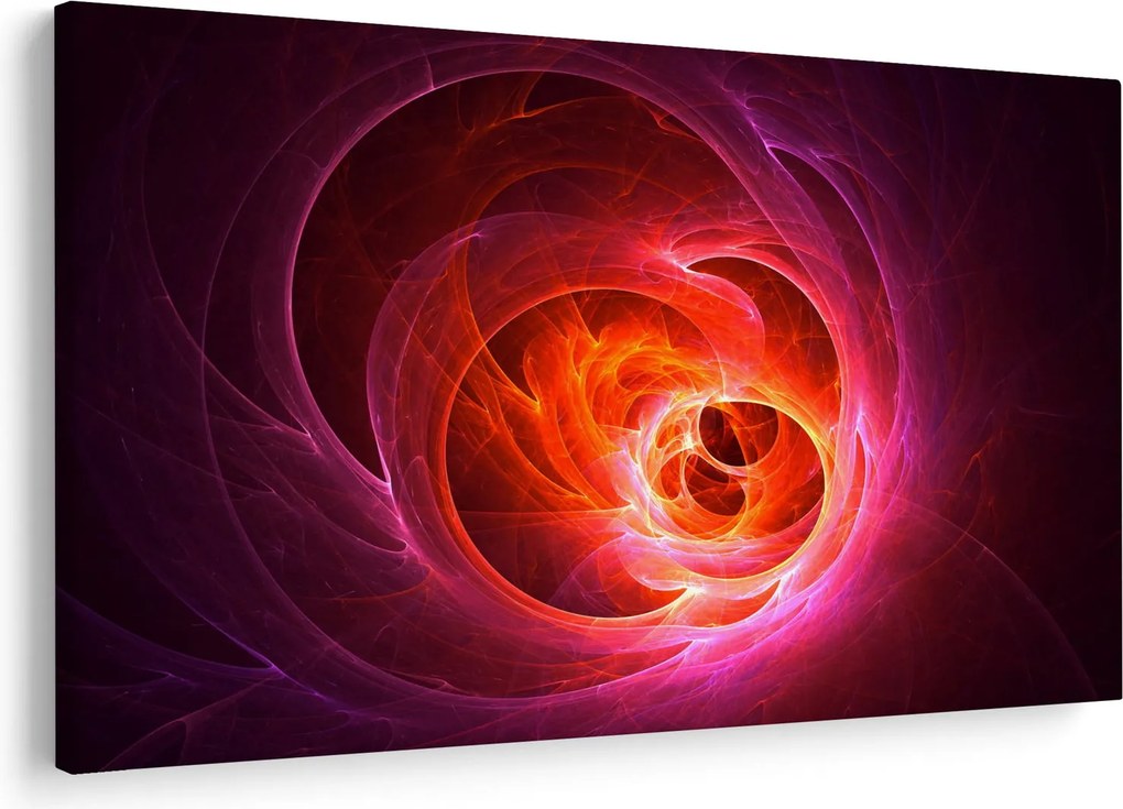 Modern rózsaszín absztrakció képe (90x60 cm)