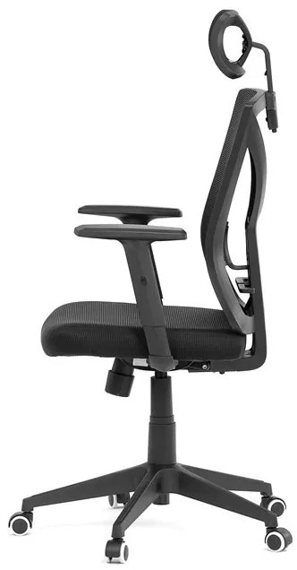 Fekete Hálós Irodai Szék, Hinta Mechanikával. KA-Q851 BK