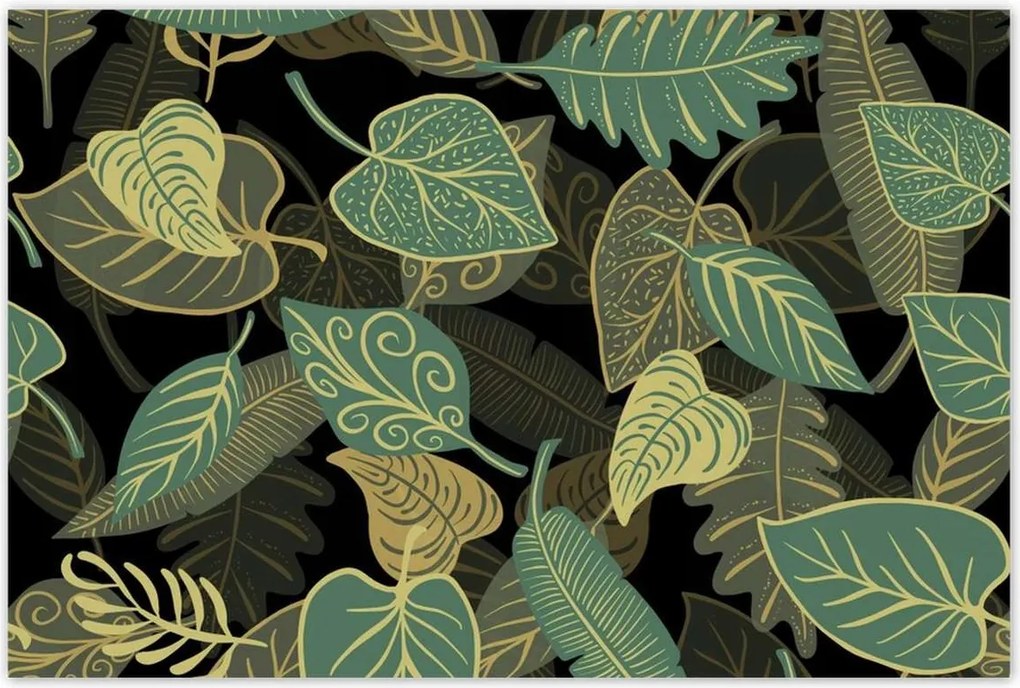 Poszterek 120x80 Fali természet Levelek