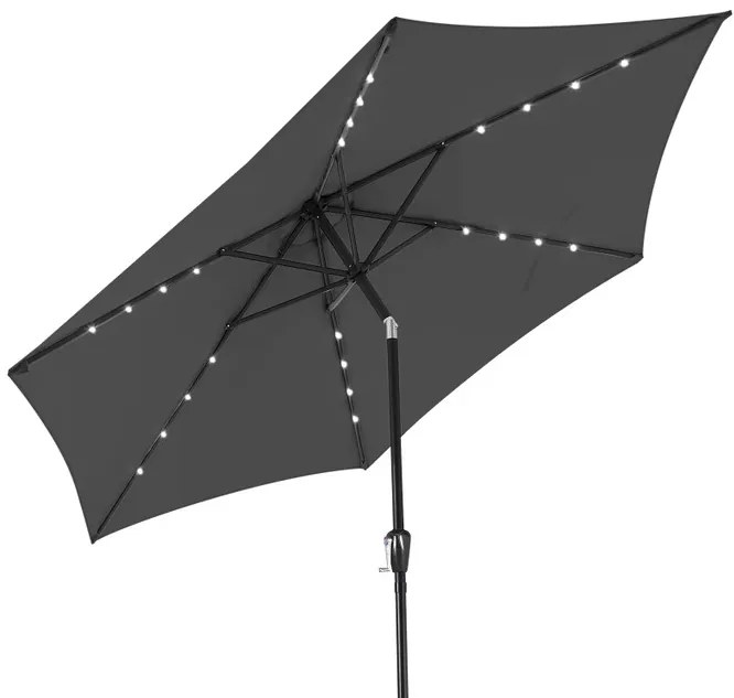 Deuba LED napernyő Miami Ø270 cm - antracit