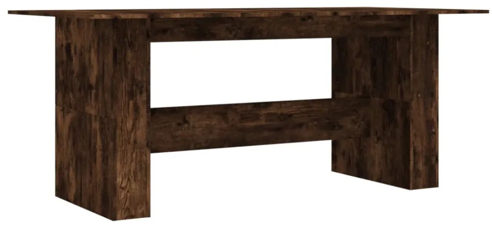 füstös tölgy színű szerelt fa étkezőasztal 180 x 90 x 76 cm