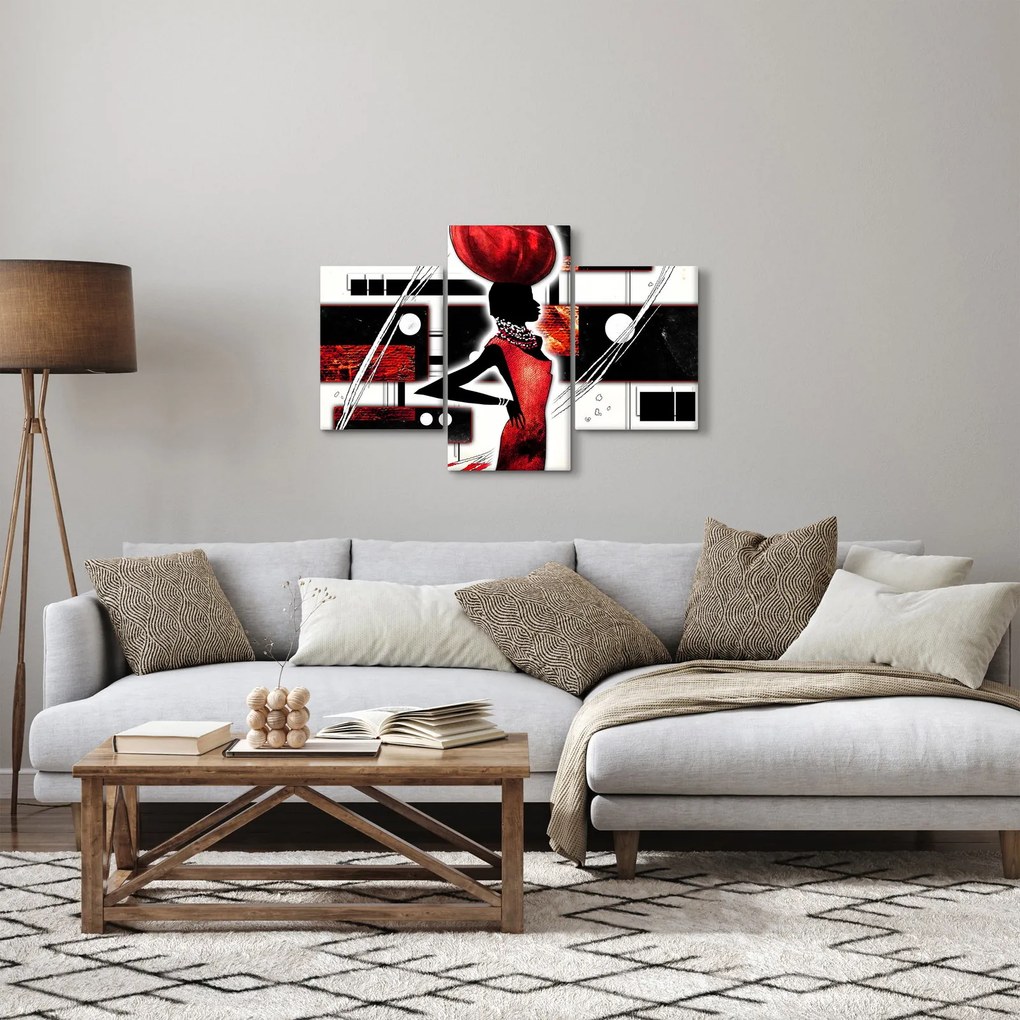 Egy ősi hölgy képének festménye (90x60 cm)