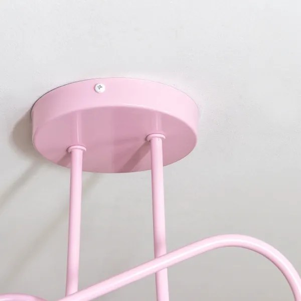 Felületre szerelhető csillár OXFORD 2xE27/15W/230V rózsaszín