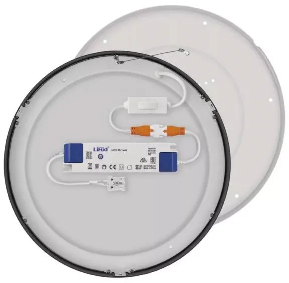 LED Mennyezeti lámpa LED/28,5W/230V 3000/3500/4000K á. 30 cm fekete