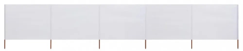 homokfehér 5 paneles szövet szélfogó 600 x 160 cm