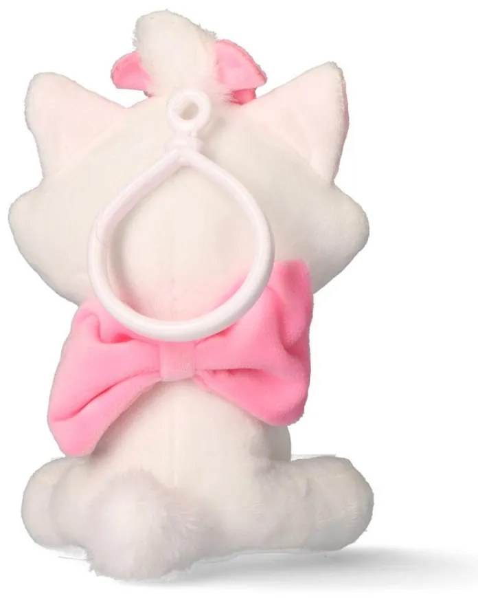 Disney Marie White 3D plüss figura akasztóval, táskadísz 13 cm