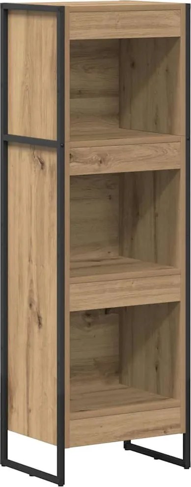 vidaXL Könyvespolc Művészi tölgy 80 x 30 x 155 cm Faanyag