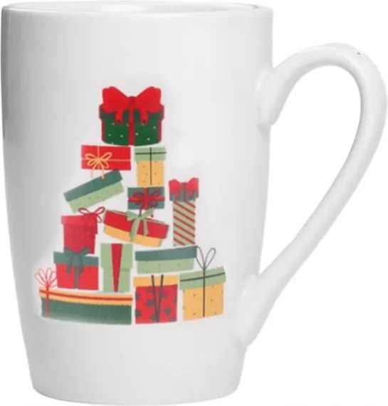 Karácsonyi bögre Mikulás Mikulásnapi Ünnepi Ajándék Fehér