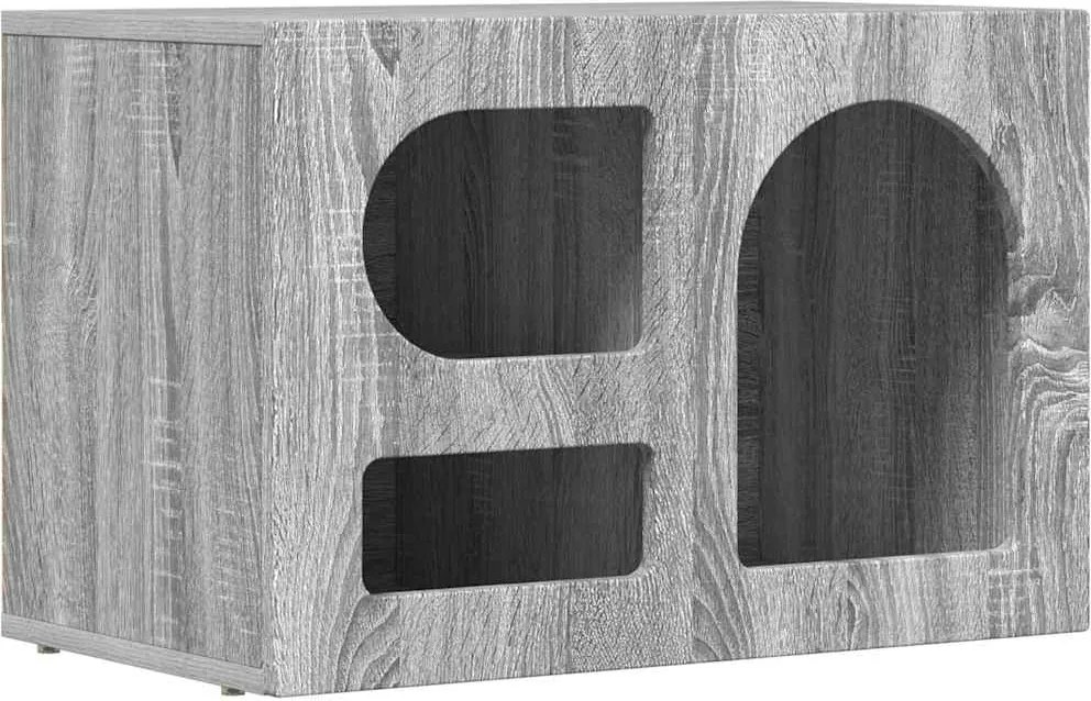 vidaXL TV szekrény Szürke Sonoma 60 x 35 x 40 cm Faanyag