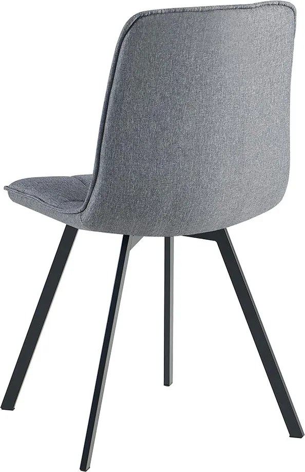 Catini LANDON Étkezőgarnitúra 6x szék + asztal, szürke/sötétszürke