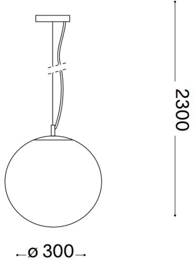 Ideal Lux - Csillár zsinóron MAPA 1xE27/42W/230V átm. 30 cm arany/füstös