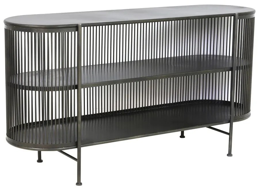 Fekete fém alacsony komód 149x80 cm Yinthe - Light &amp; Living