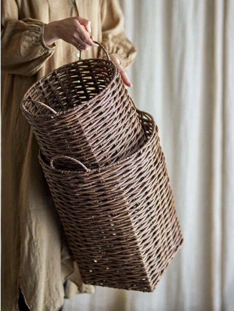 Műrattan kaspó szett 2 db-os ø 35 cm Cestina – Bloomingville