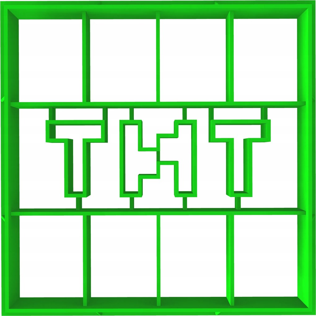 Forma Lyukasztó Sütemény- és Mézeskalácsvágó Minecraft Bomba Tnt 9cm