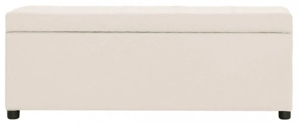 krémszínű poliészter pad tárolórekesszel 116 cm