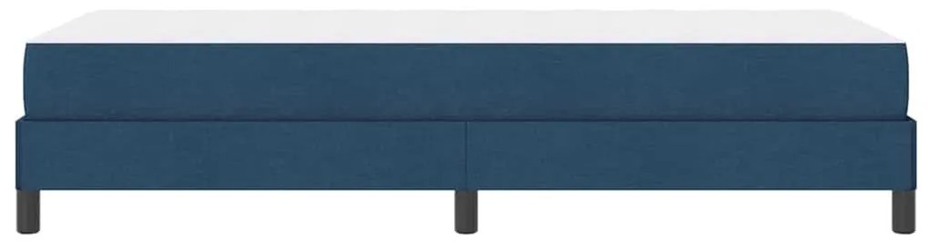 Boxrugós ágy matracmal Kék 80 x 200 cm szövet