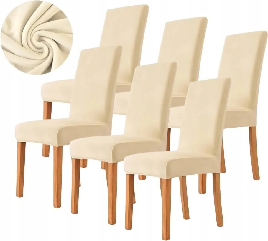 6 Db-os Székhuzat Szett Prémium Velúr Plüss Rugalmas