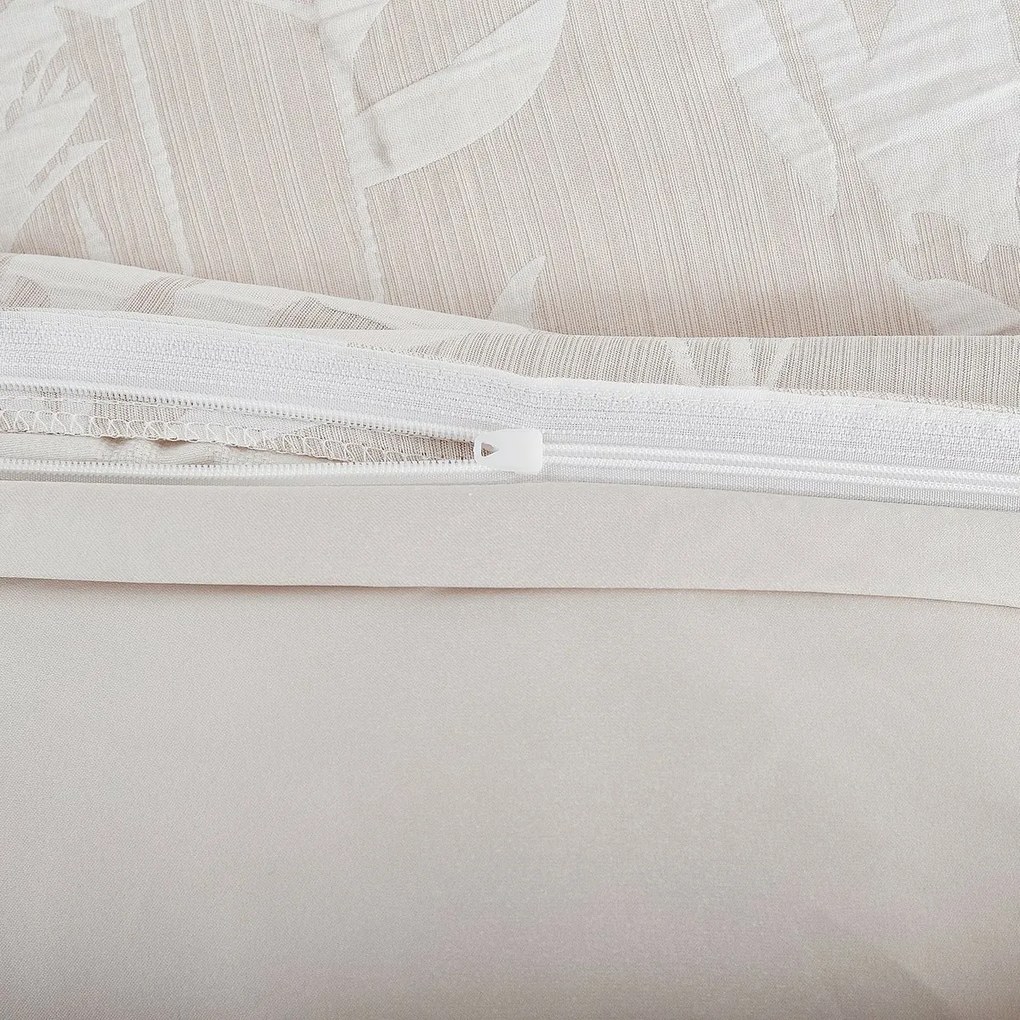 Alabama bézs színű jacquard ágynemű, 140 x 200 cm, 70 x 90 cm