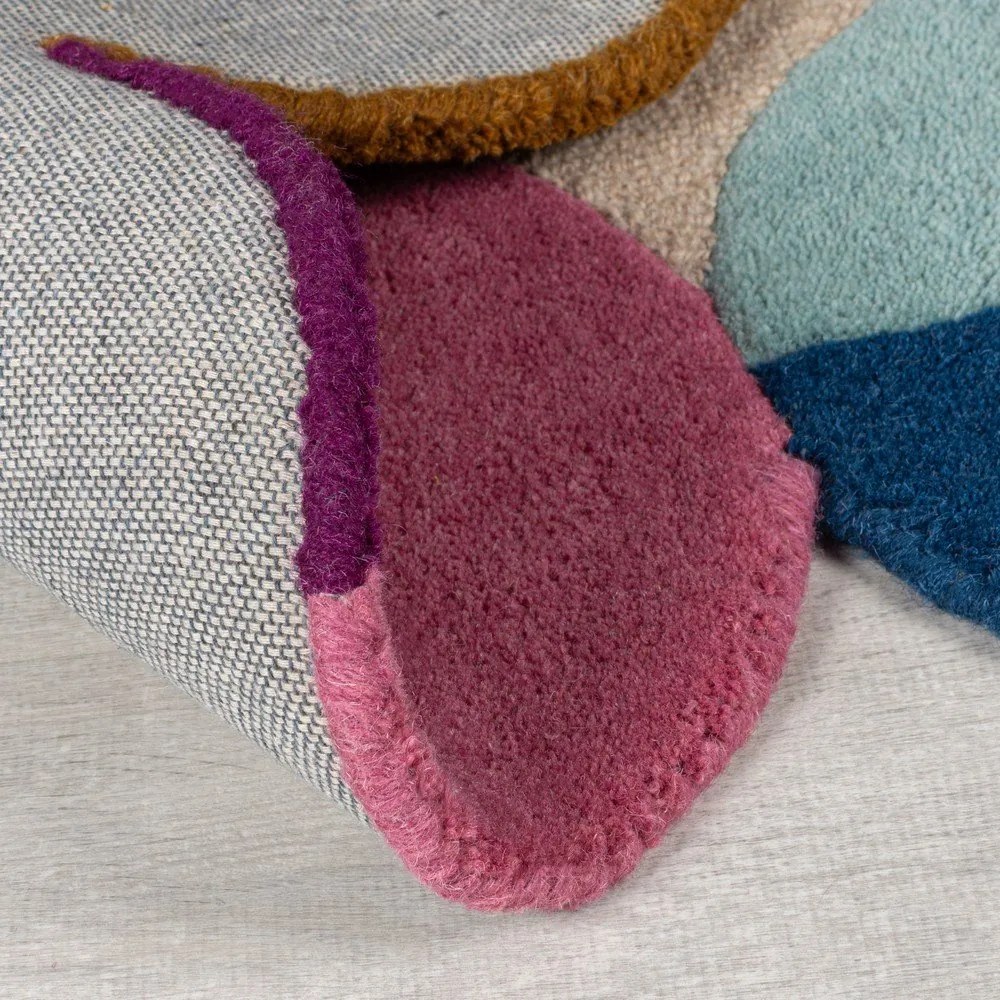 Bézs kézi szövésű gyapjú szőnyeg 160x230 cm Mia Textured Scallop – Flair Rugs