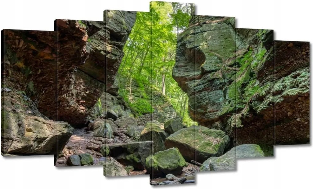 Vászonkép 140x80 Hegyek Kövek Sziklák