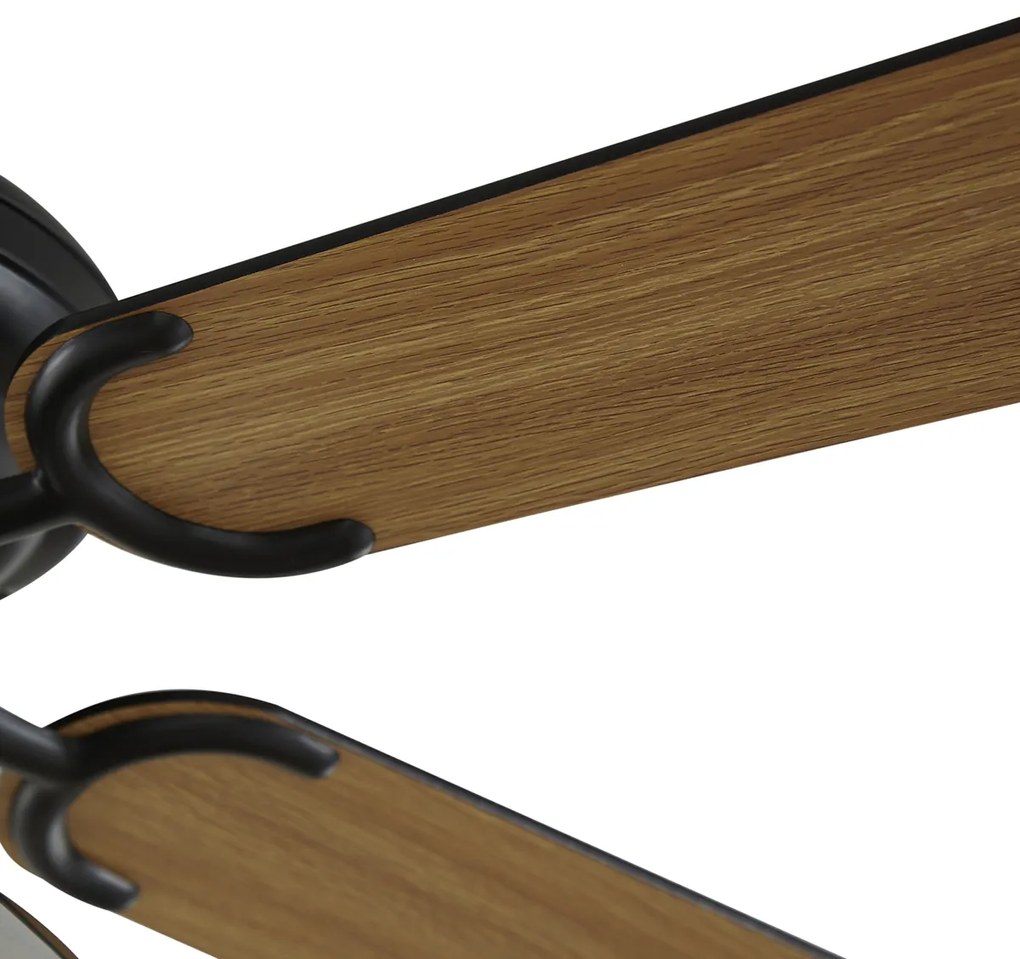 Mennyezeti ventilátor fekete 107,5 cm húzókapcsolóval - Mistral Busa