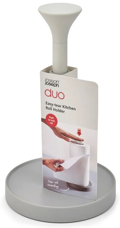 Szürke műanyag papírtörlő tartó ø 16 cm Duo – Joseph Joseph