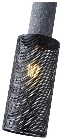 Csillár zsinóron 1xE27/40W/230V fekete