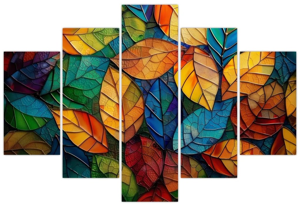 Kép - Levélmozaik (150x105 cm)