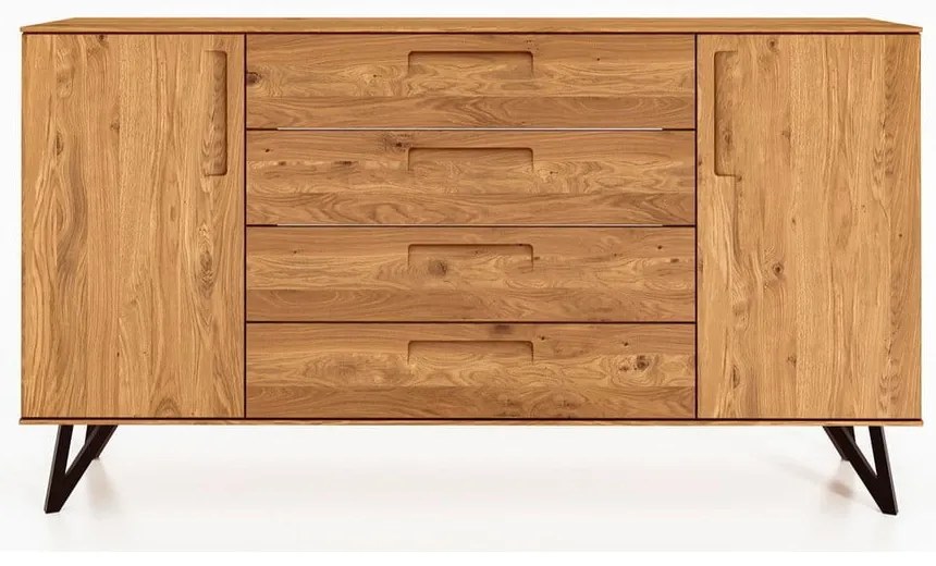 Magas tölgyfa komód 182x100 cm Golo - The Beds