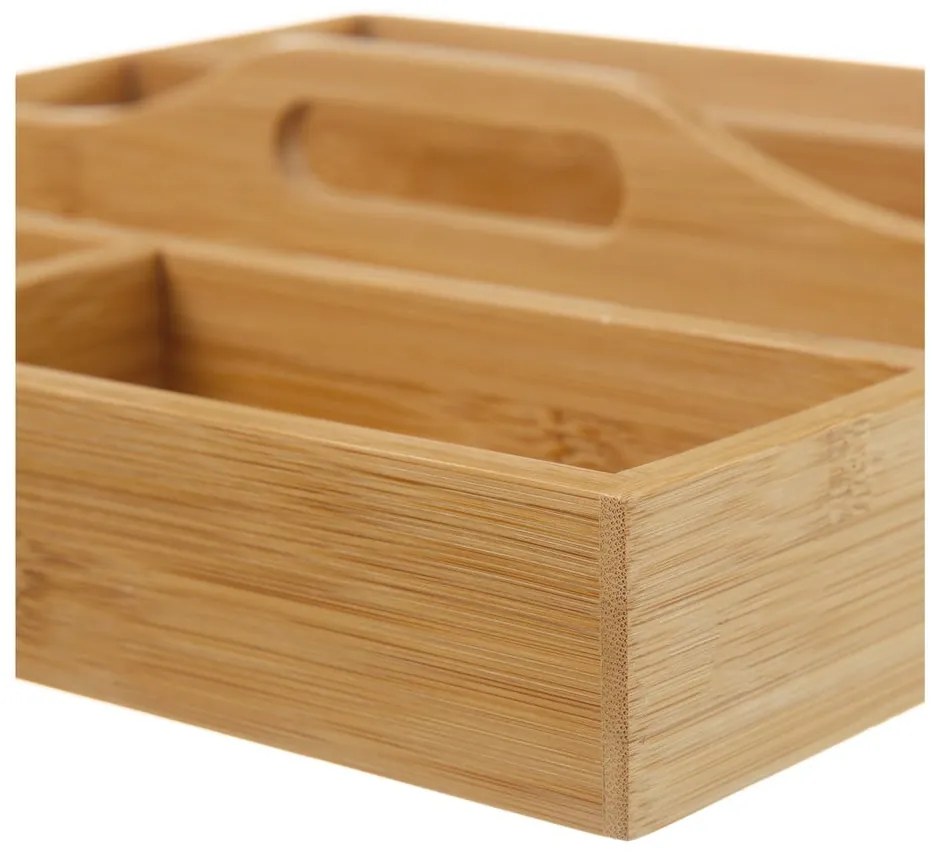 Bambusz evőeszköz rendszerező, 31 x 31 cm - Casa Selección