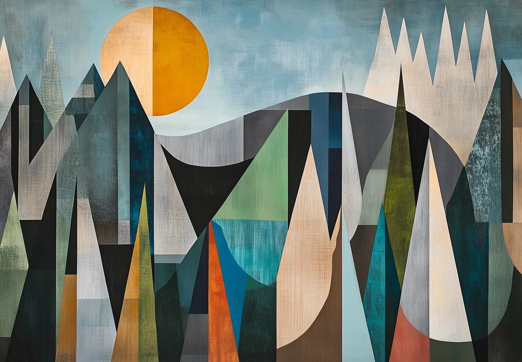 Fotótapéta - Természetes geometriai absztrakció III. (147x102 cm)