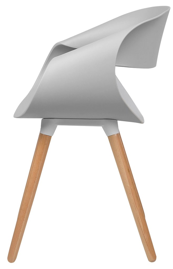 Design 2 Darabos Szürke Szék Szett CHARLOTTE Beliani