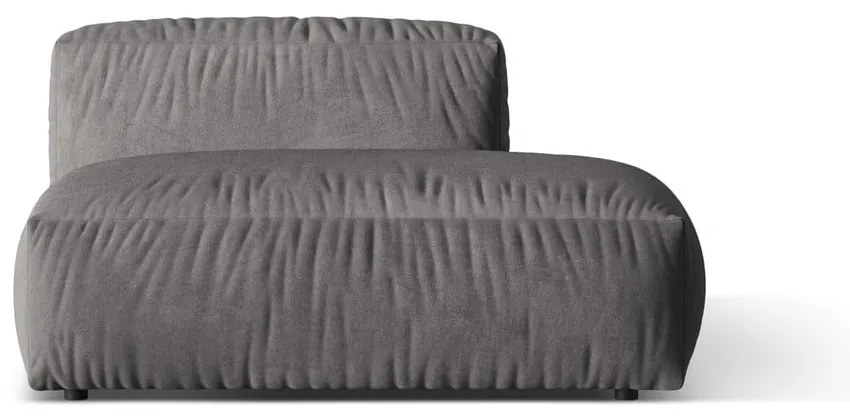 Szürke bársony kanapé modul (jobb oldali) Martina – Micadoni