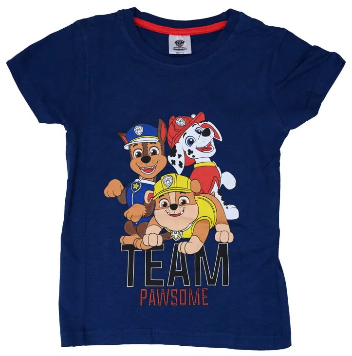 Gyermek póló 2 db PAW PATROL kék/szürke - különböző méretekben Méret: 122 - 128