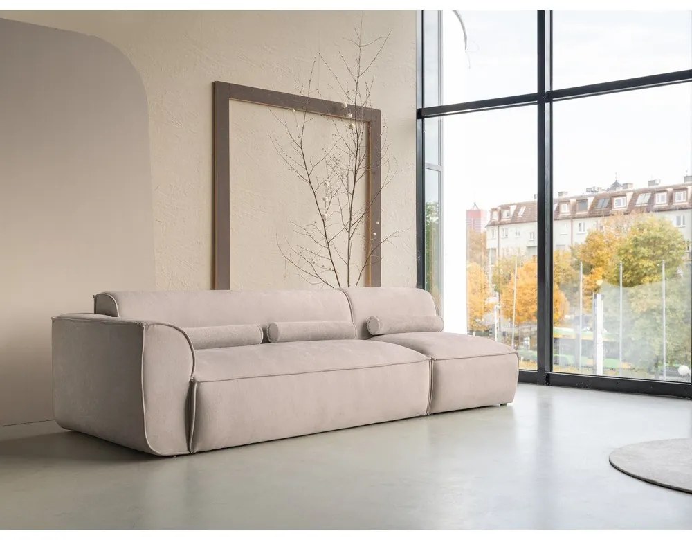 Bézs moduláris heverő (bal oldali) Flex Felix – Miuform