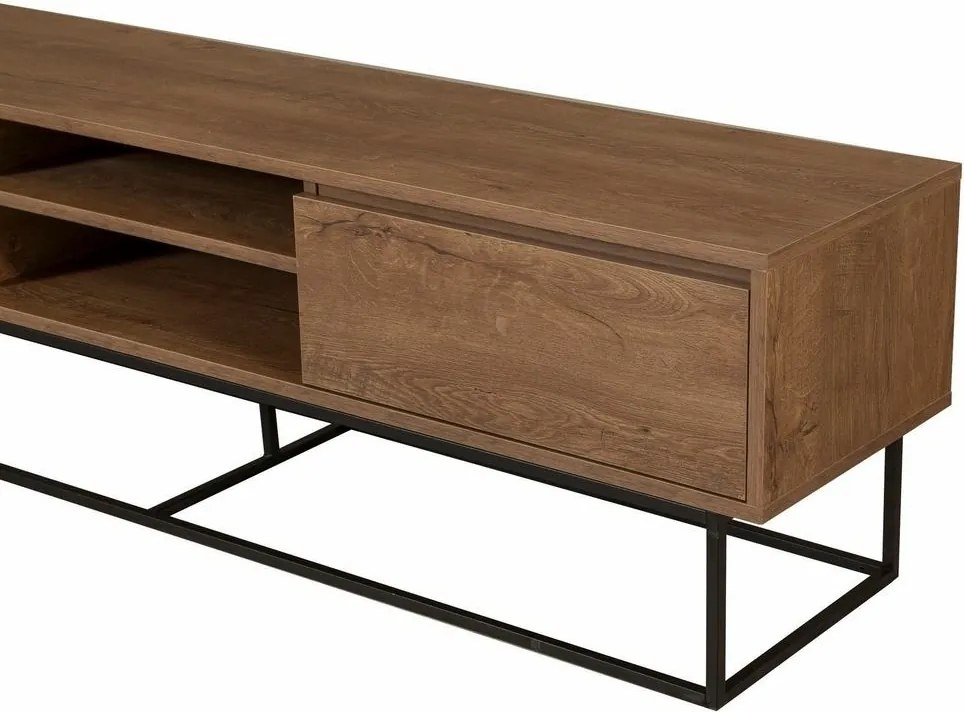 Rodez Walnut and Black II TV-asztal, L