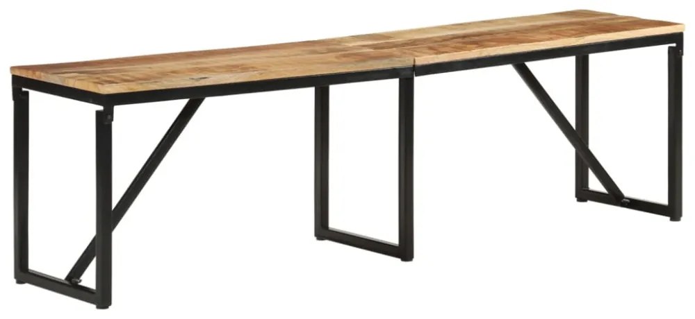 tömör mangófa pad 160 x 35 x 46 cm