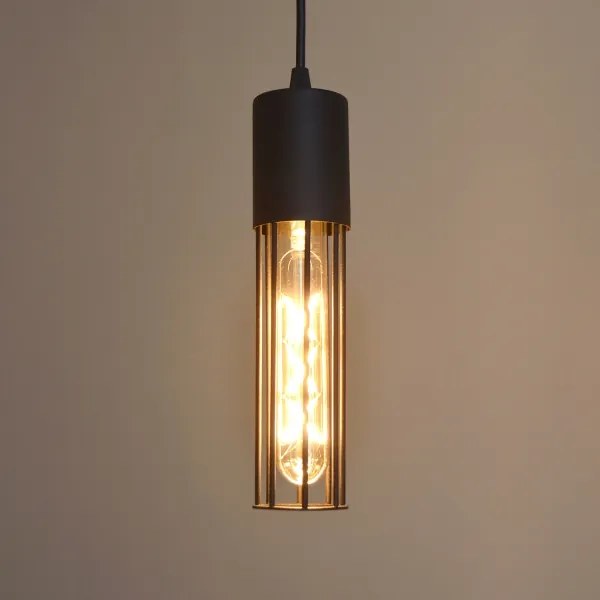 Csillár zsinóron MELODY 2xE27/15W/230V fekete