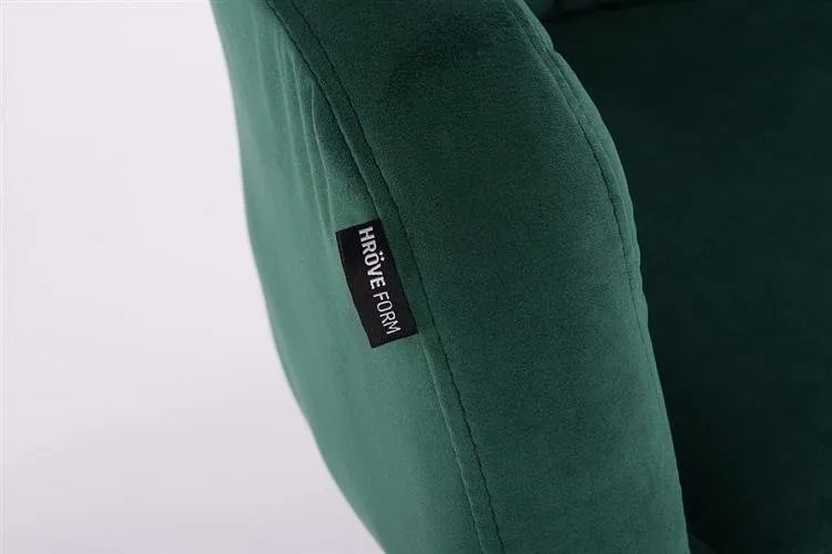 HR831 Sötétzöld Modern Velúr Szék