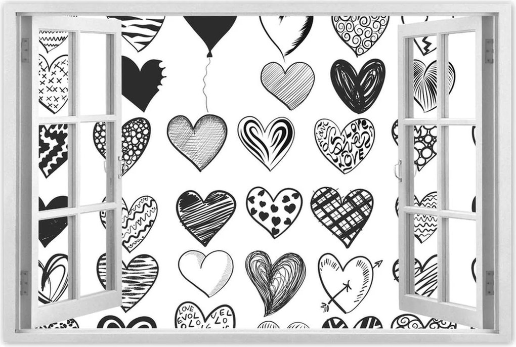 Poszterek 60x40 Szívecskék Szív