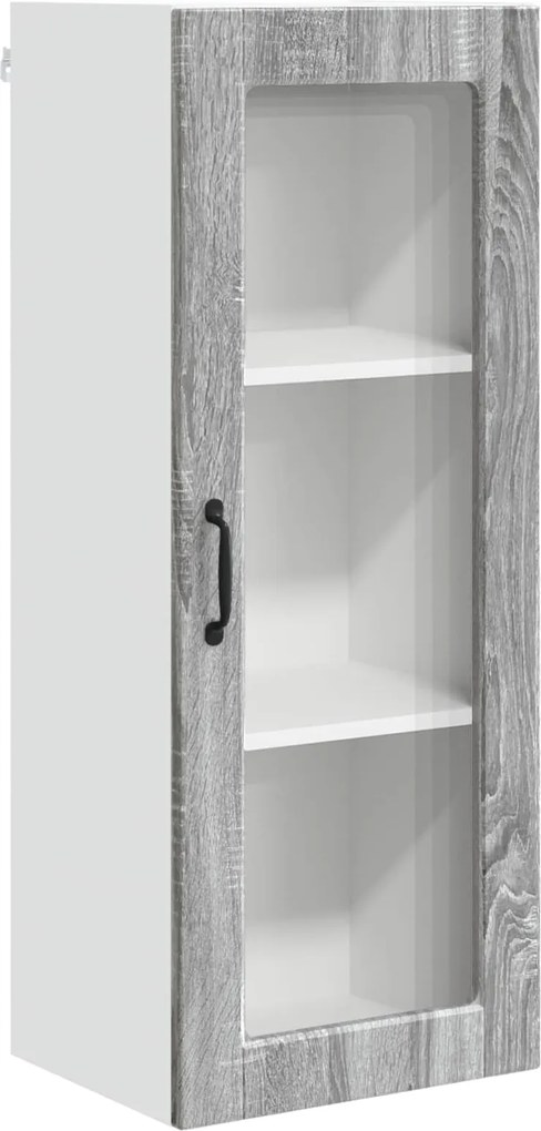 vidaXL Konyhaszekrény polcokkal Szürke Sonoma 40 x 31 x 100 cm Faanyag